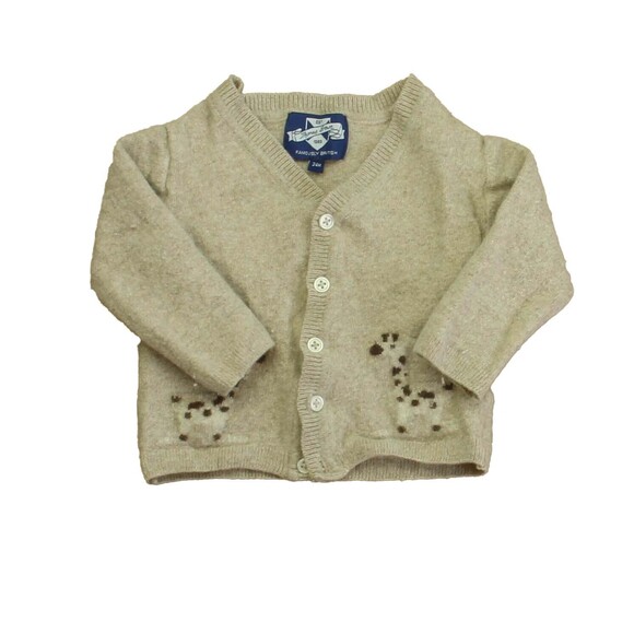 Thomas Brown Other - Thomas Brown Boys Beige Giraffe Cardigan size: 24 Months